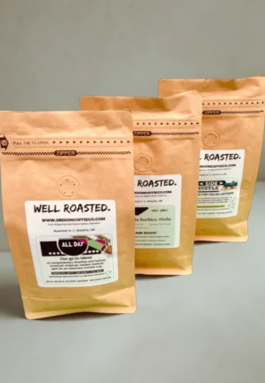 3 bags of Well Roasted Coffee