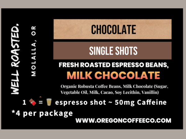 espresso chocolates label