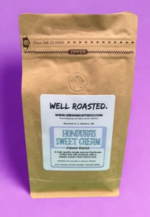 Honduras Sweet Cream flavored coffee roast 12 oz bag